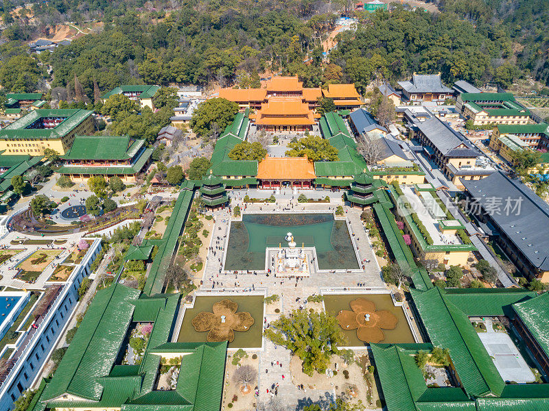 中国古代寺庙建筑的航空摄影