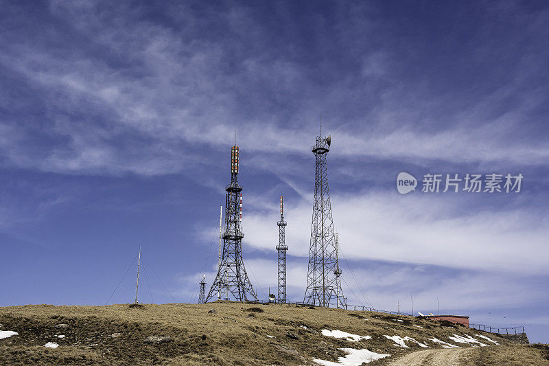 中国陕西省秦岭的秋季高山风光