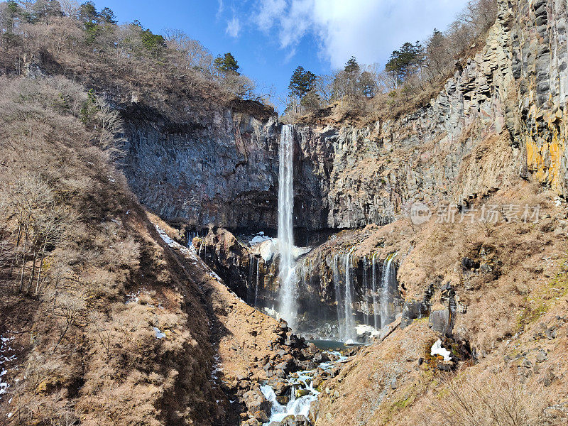 日本日光国家公园Kegon瀑布