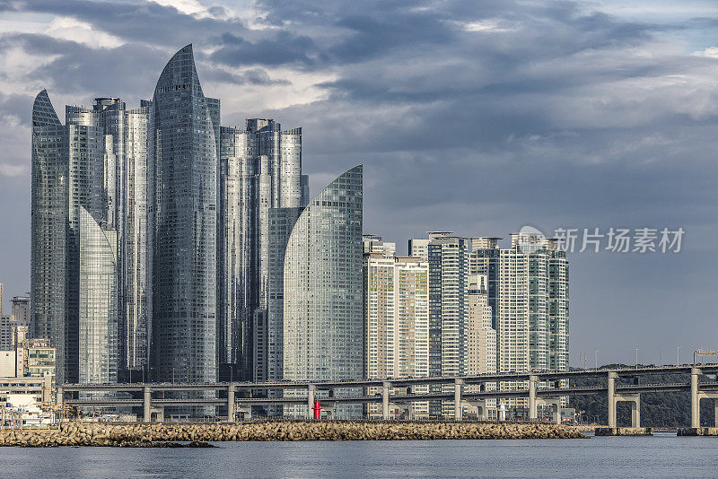 韩国釜山的Skyline