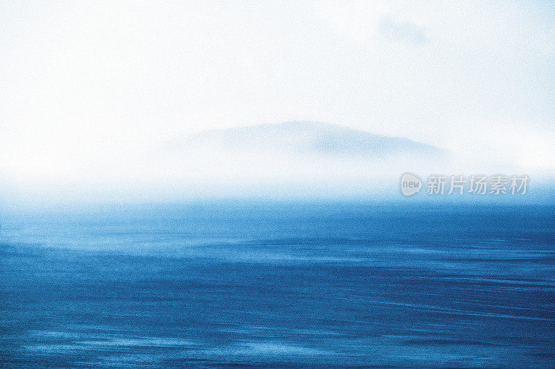 雾中的海洋，日本，构图，电脑绘图
