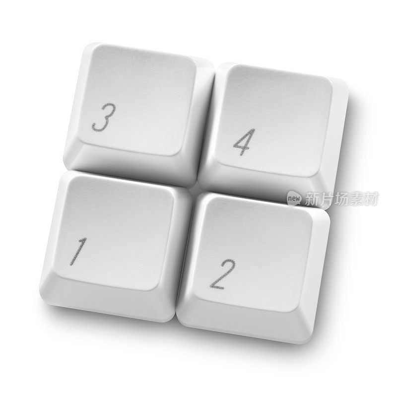 一，二，三，四。电脑键盘。