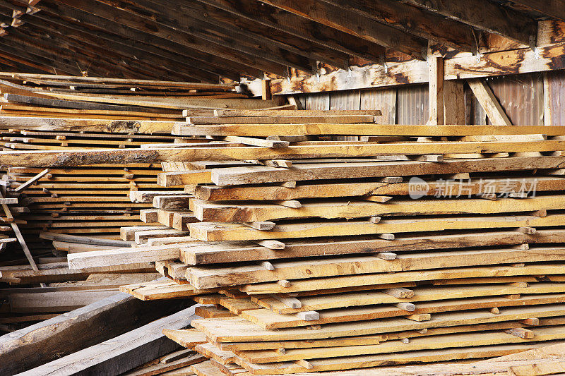 木材场木材板建筑木材