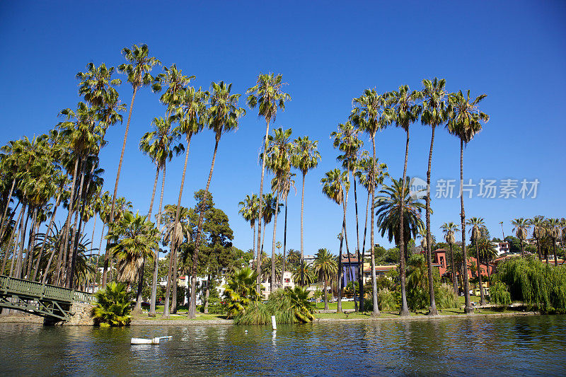 加州洛杉矶回声公园湖