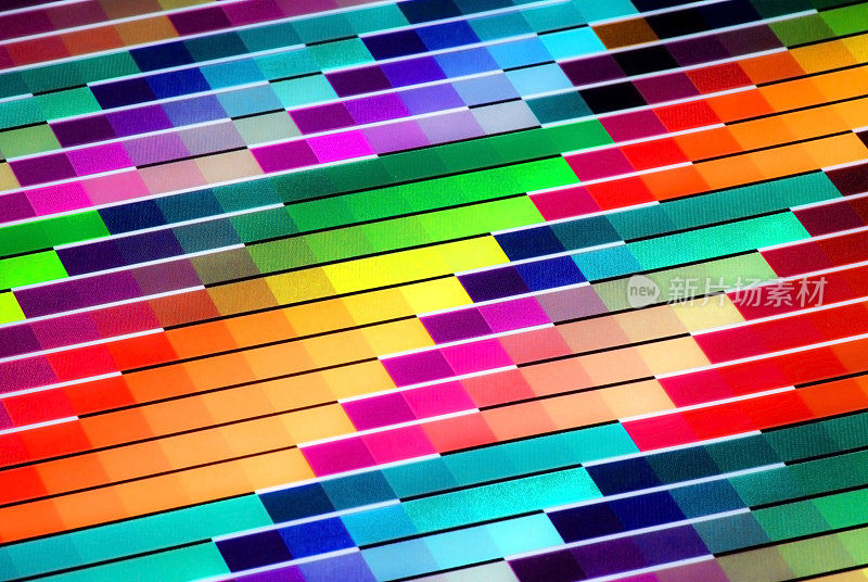 彩色生动的CMYK彩色图表印刷用途