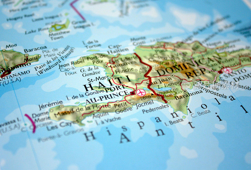海地和多米尼加共和国地图