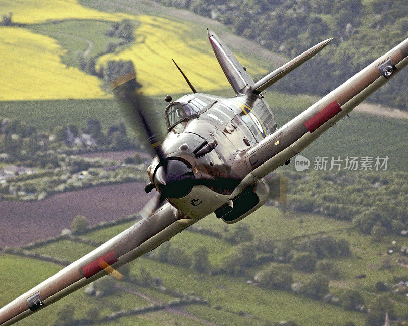 英国皇家空军纪念飓风战役，航拍