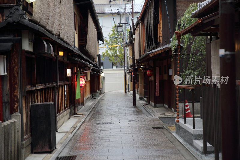 日本京都——2016年6月4日:日本京都的祗园老城区。
