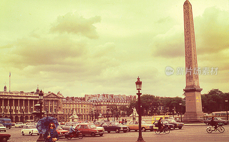 巴黎协和式广场上的复古日