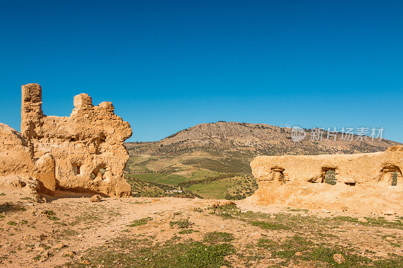 摩洛哥非斯的古堡垒废墟