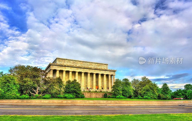 林肯纪念堂，位于华盛顿特区的美国国家纪念碑