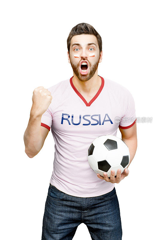 俄罗斯球迷庆祝