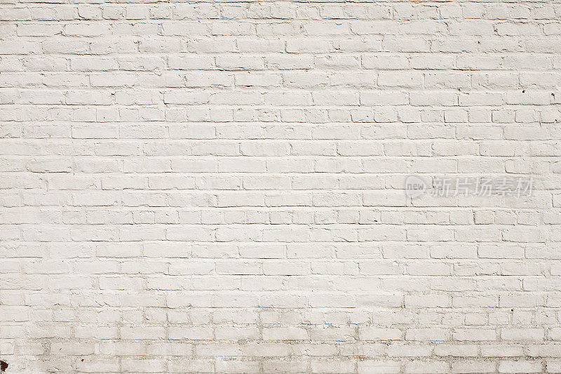 背景纹理的砖外墙刷成白色
