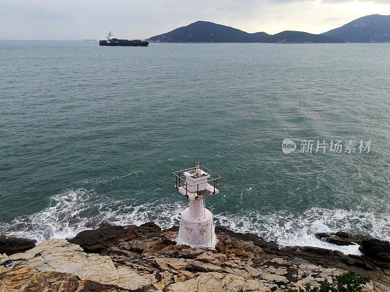 位于香港鸭脷排的灯塔