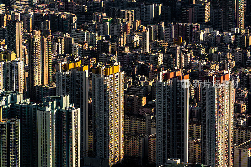 香港九龙城天际线