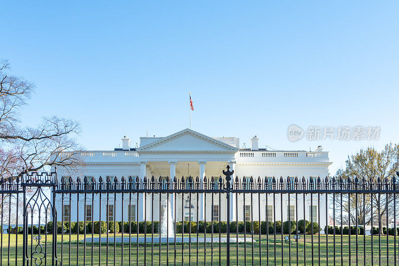 白宫在国家樱花节期间，华盛顿特区，美国