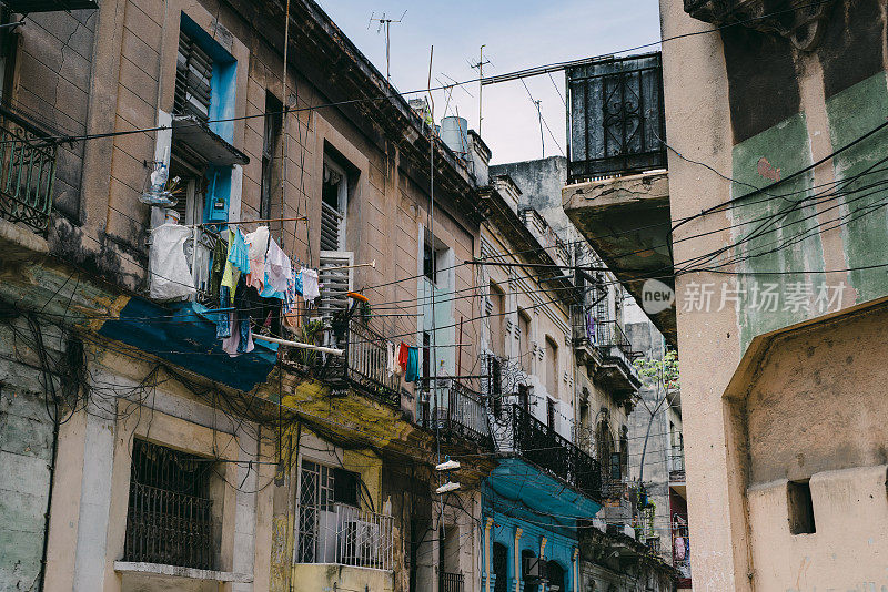古巴哈瓦那旧城街景