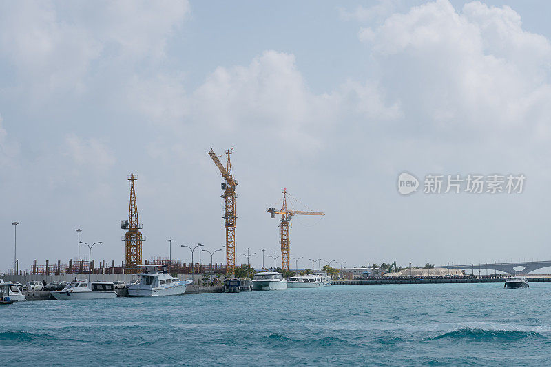 马尔代夫首都马累港海滨