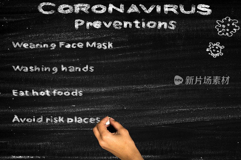 冠状病毒(COVID-19)预防。