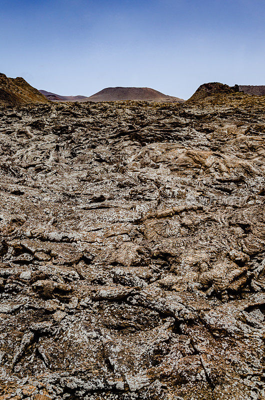 火山景观。Timanfaya国家公园。