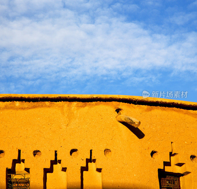 季云非洲在摩洛哥老建筑和嗨