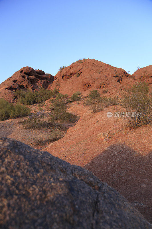 亚利桑那州沙漠红色岩石butes
