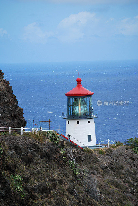 夏威夷瓦胡岛的马卡普灯塔