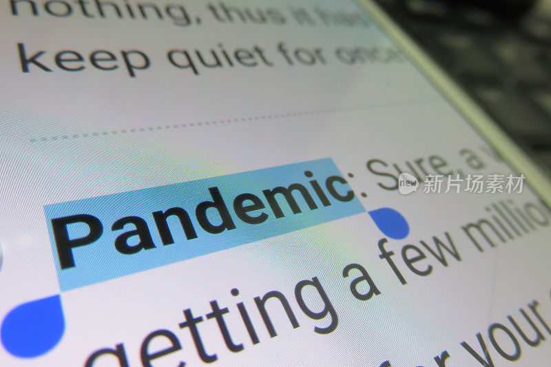 Pandemic-dictionary定义