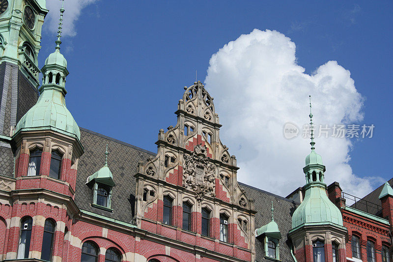 汉堡历史建筑细节(Speicherstadt)