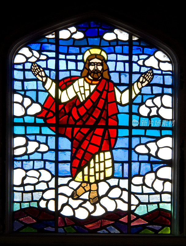 彩色玻璃窗-耶稣基督的皈依