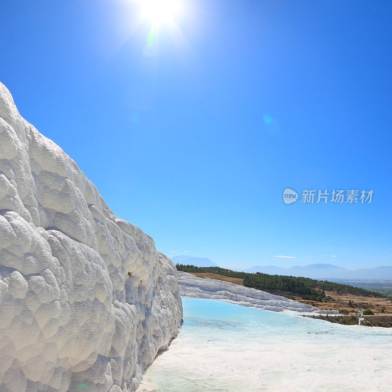 蓝天下的海景