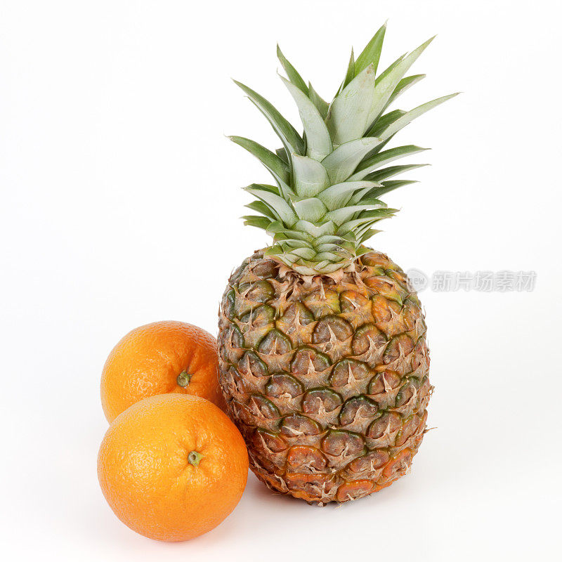 菠萝和橙色