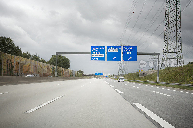 德国A66高速公路上的交通状况