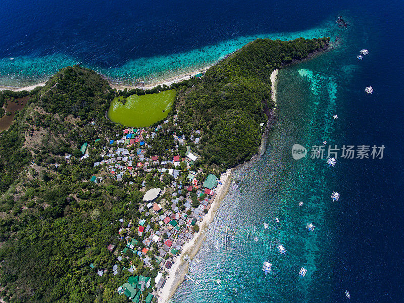 阿波岛鸟瞰图