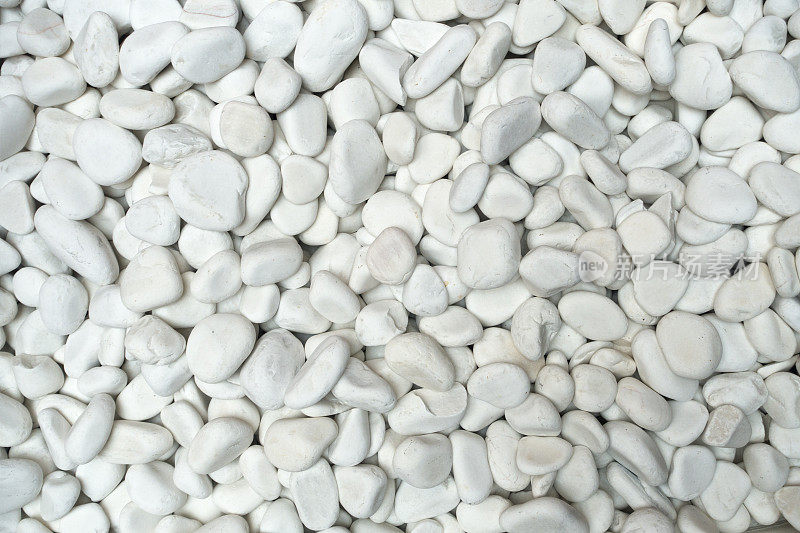 装饰的白色岩石