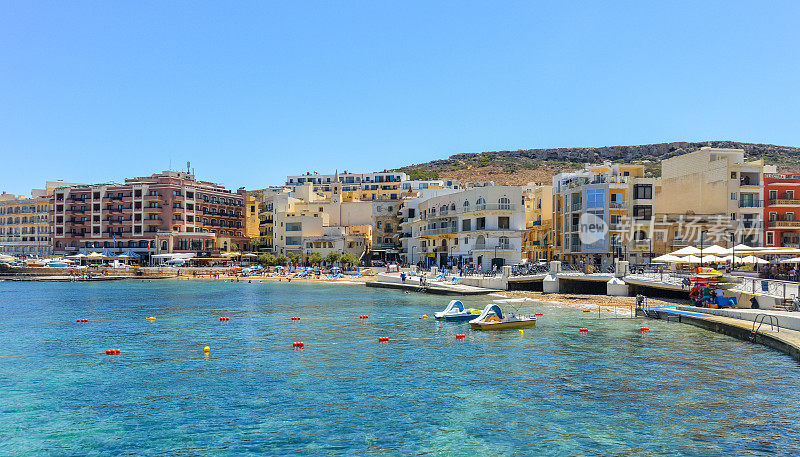 马耳他的度假小镇马萨弗恩在戈佐岛-马耳他