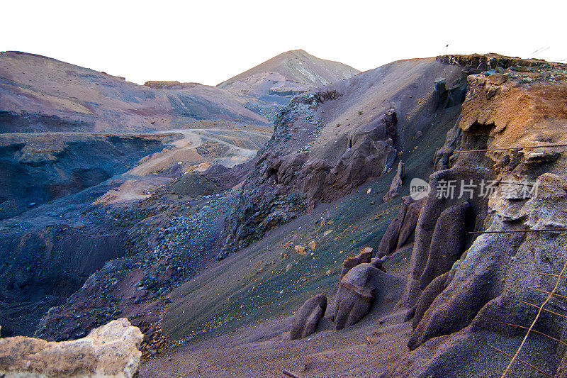 富埃特文图拉坎塔达-科拉雷霍火山口火山地面的老采石场