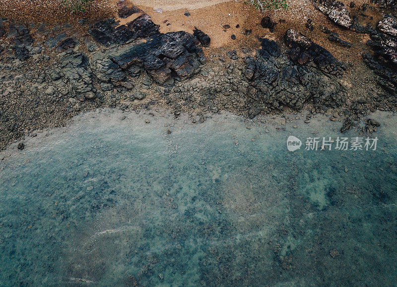 泰国甲米省的兰大岛海岸线