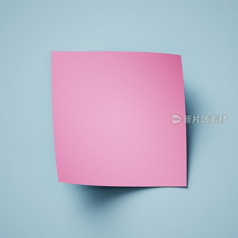 3d渲染，粉蓝色抽象纸背景，页面卷曲，卷曲的角落，创意的现代横幅模型，设计元素