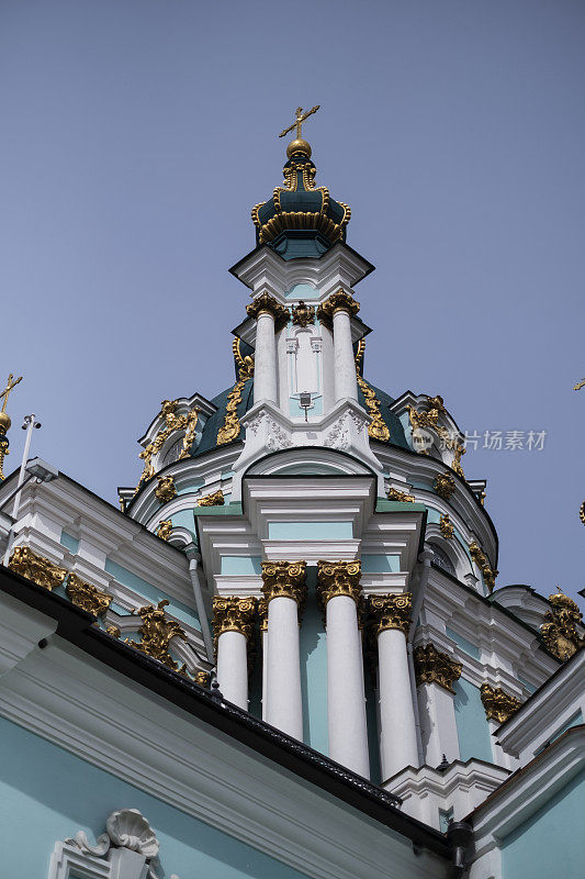 圣安德鲁教堂。基辅,乌克兰。