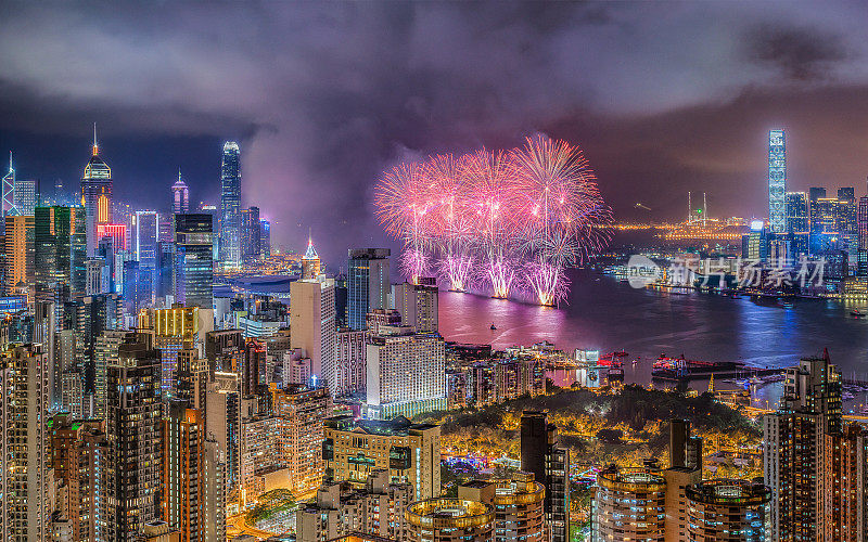 香港除夕夜烟花