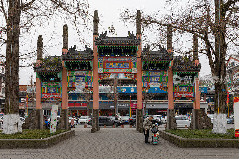 温江文庙菱星门