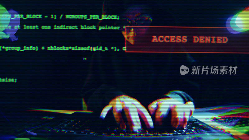 访问拒绝屏幕编码黑客。