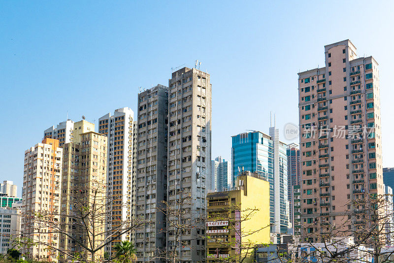 香港新界荃湾的住宅大厦