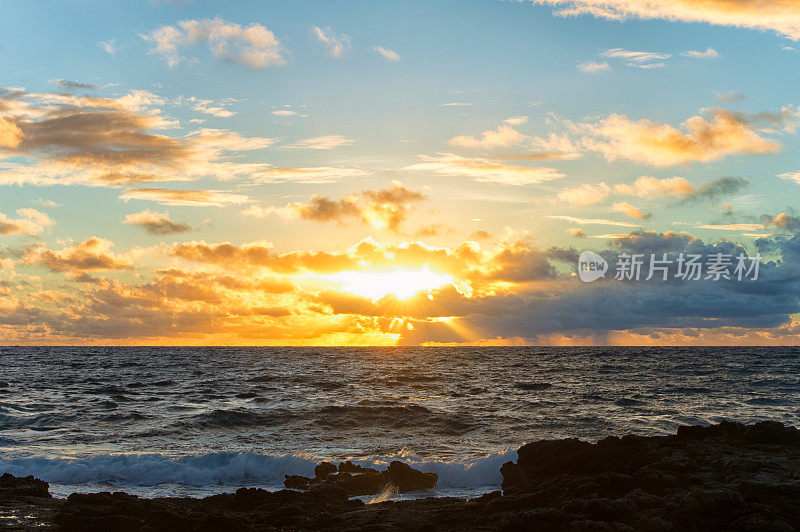 马卡普的日出ʻu海滩，瓦胡岛