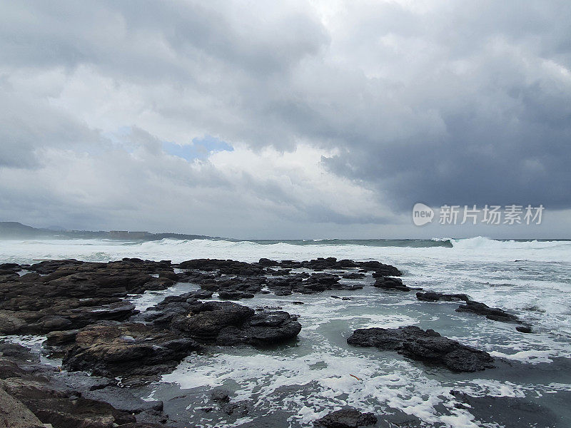 台风正在接近韩国济州岛