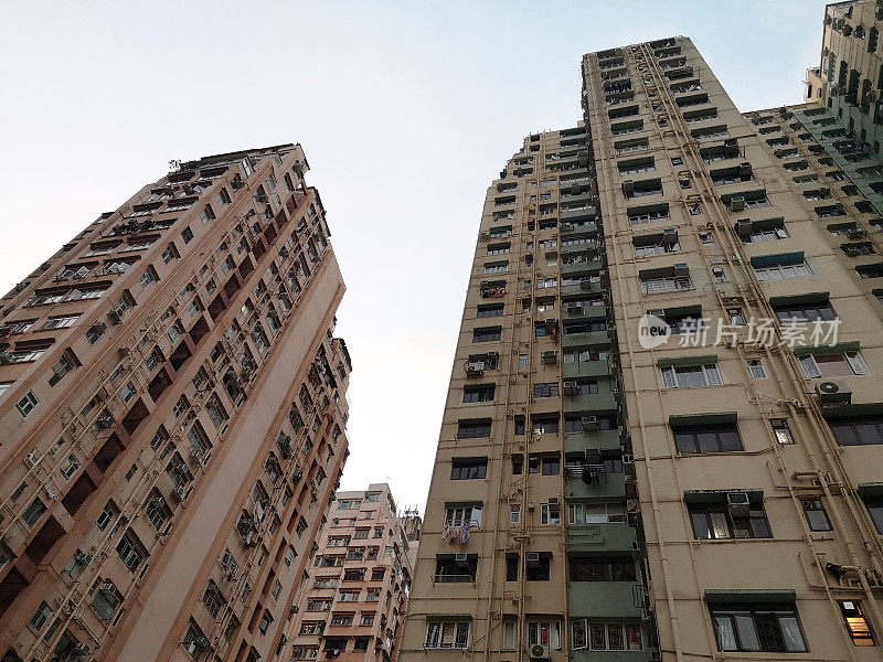 香港九龙新蒲岗的高大公寓