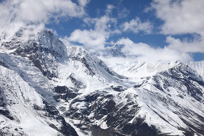 雪山，安纳普尔纳环线，尼泊尔