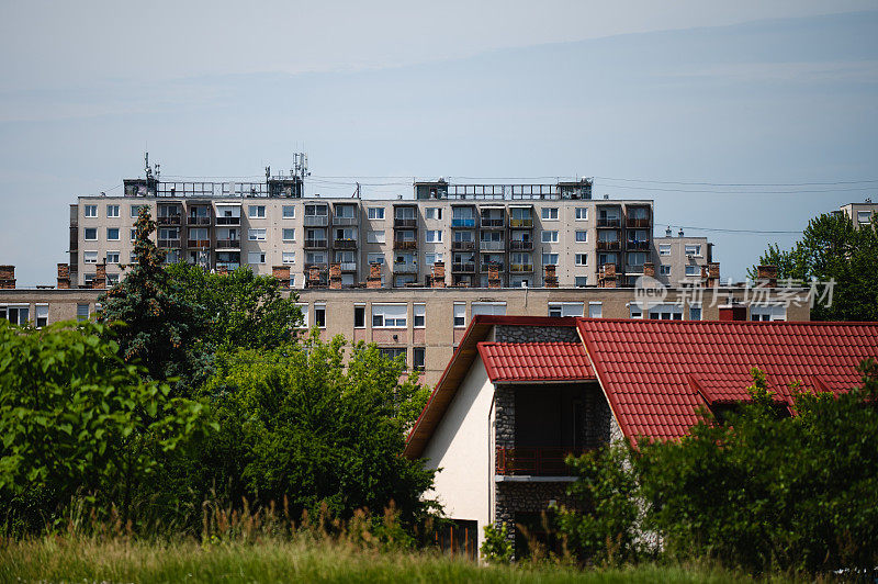 住宅区旧欧式公寓建筑