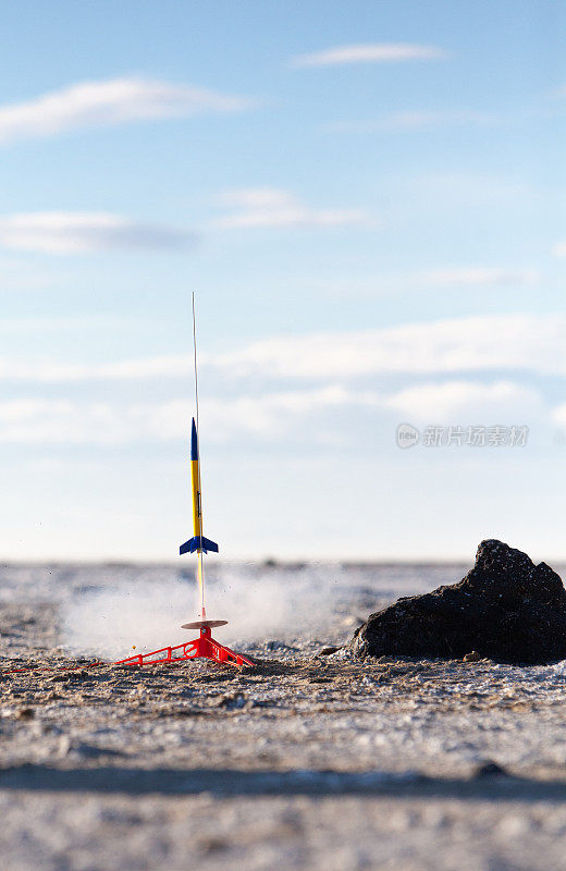 大盐湖模型火箭发射